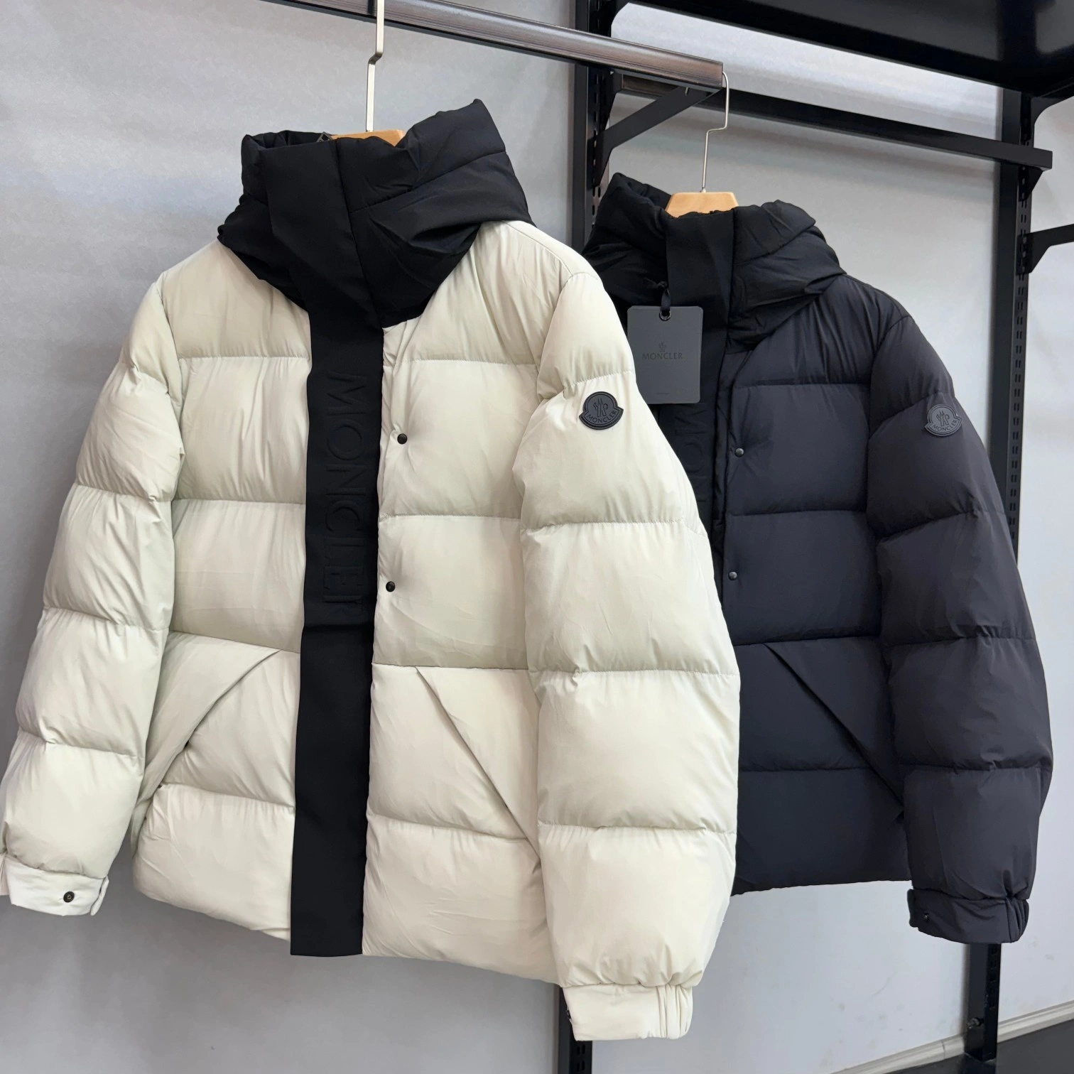 wg.luxury- 7o9385r Down jacket nylon white duck down 2colour item:E-F125H2254-2